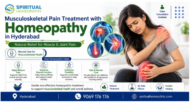 Musculoskeletal Pain Treatment with Homeopathy in Hyderabad – Natural Relief for Muscle & Joint Pain